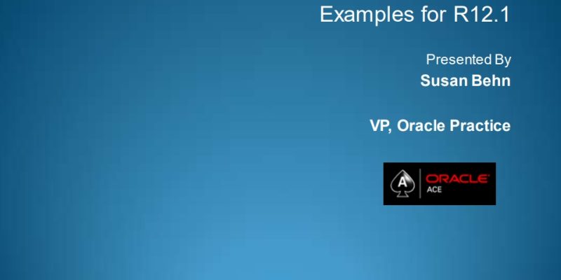Ten New Forms and OAF Personalization Examples for R12.1