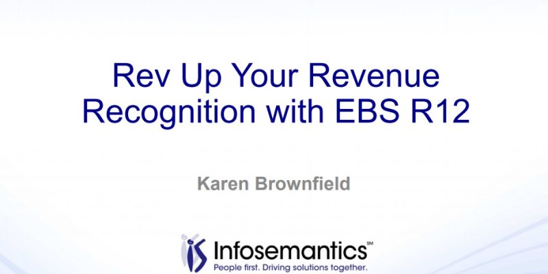 Rev Up your Revenue Recognition with EBS R12