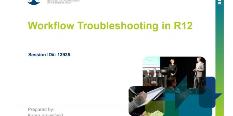 Workflow Troubleshooting in R12