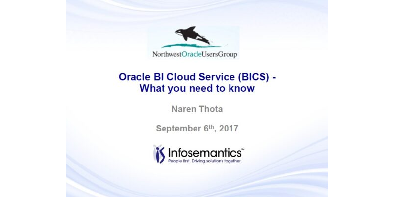 Oracle BI Cloud Service (BICS) - What you need to know